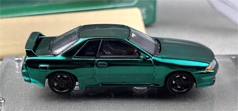 Focal Horizon Nissan Skyline GT-R R32 Nismo S-Tune All Carbon Green Limited Edition 999PCS ONLY 1:64 Car Pre-built Model view4