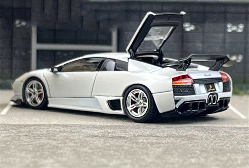 Phantom Knight Lamborghini Miura LP640 sports car Limited Edition 999PCS ONLY Hardtop white 1:64 Car Pre-built Model view4