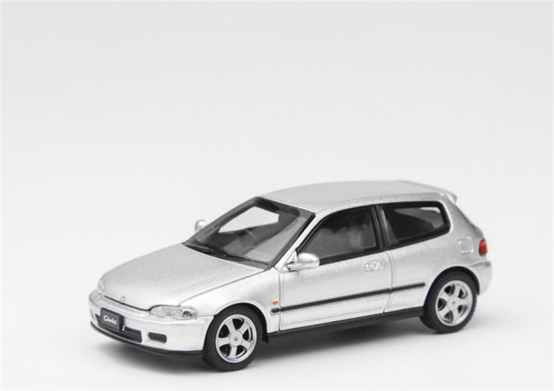 LCD-MODELS Honda Civic SiR II EG6 Silver 1:64 car Pre-built Model view2