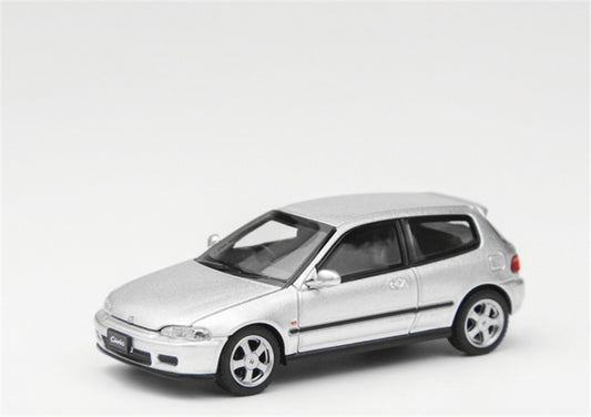 LCD-MODELS Honda Civic SiR II EG6 Silver 1:64 car Pre-built Model view2