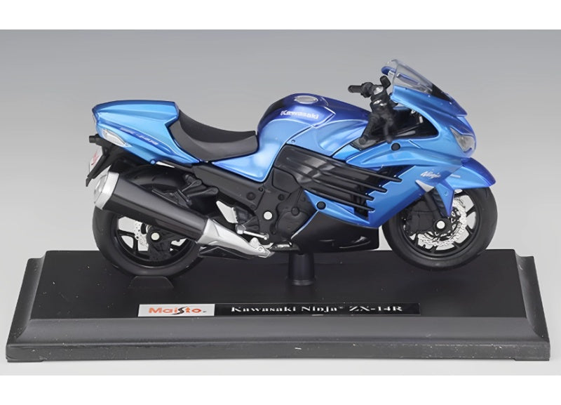1:18 Kawasaki Ninja ZX-14R  Blue  Maisto  Diecast Motorcycle Model