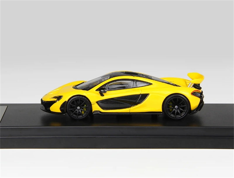 LCD-MODELS McLaren P1 Yellow Super Car 1:64 car Pre-built Model view3