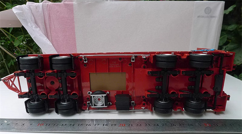 AT COLLECTIONS NOOTEBOOM SUPERTRAILER ASDV-40-22 DRAWBAR TRAILER Red 1:32 Truck Pre-built Model