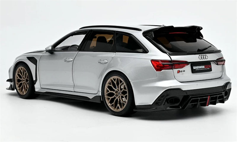 1:18 Audi DarwinPRO RS6  Silver/Black Cover HF2 wheel hub KiloWorks  DIECAST Model