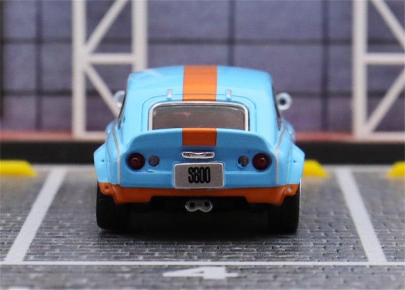 Mortal Honda S800 Limited Edition 299PCS ONLY Gulf Painting 1:64 Car Pre-built Model view10