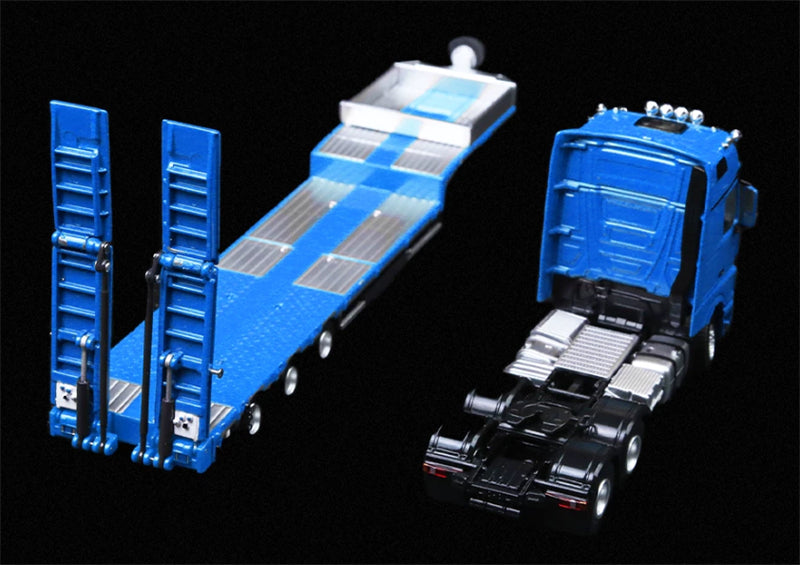 1:64 Mercedes-Benz Actros Blue TIMEMICRO x PERKA DIECAST Trailer & Tractor Model