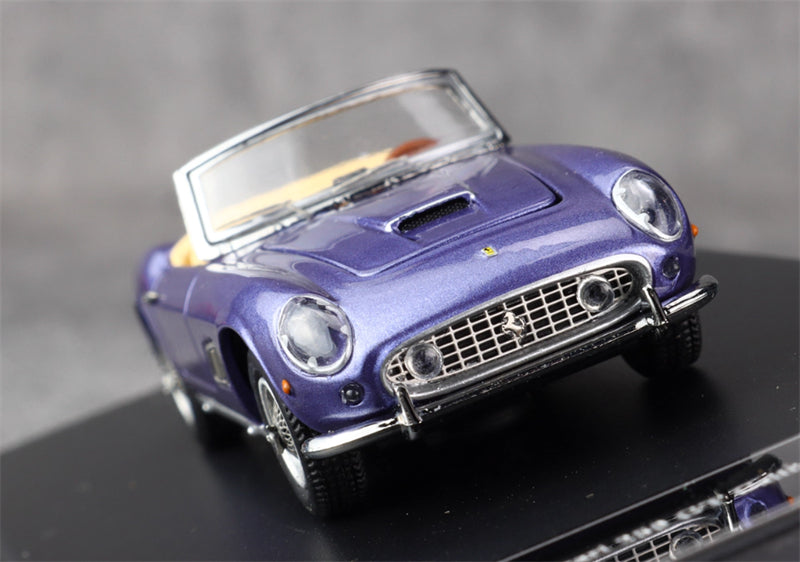 KING MODEL Ferrari 250GT SWB California Open Top Ice Blue Limited Edition 999PCS ONLY 1:64 Car Pre-built Model view9