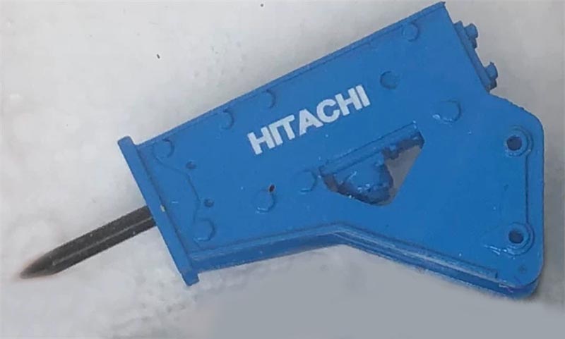 1:50   Hammer Hitachi  Blue Diecast Model