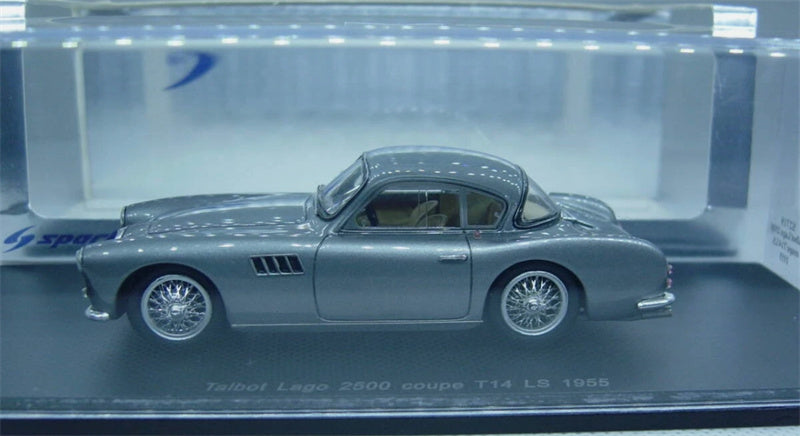 Spark Talbot Lago 2500 Coupe T14 LS 1955 silver 1:43 Car Pre-built Model view4
