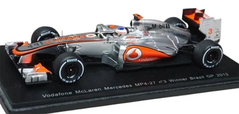 Spark Vodafone McLaren MERCEDES Mp4-27 #3 Winner Brazil GP 2012 Jenson 1:43 Car Pre-built Model view1