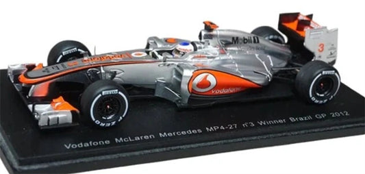 Spark Vodafone McLaren MERCEDES Mp4-27 #3 Winner Brazil GP 2012 Jenson 1:43 Car Pre-built Model view1