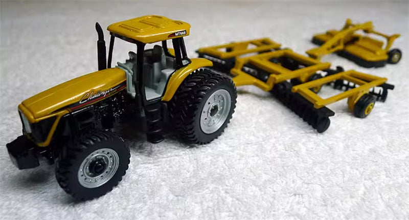 ERTL Challenger tractor trailer 3-Piece Set yellow 1:64 Truck Pre-built Model