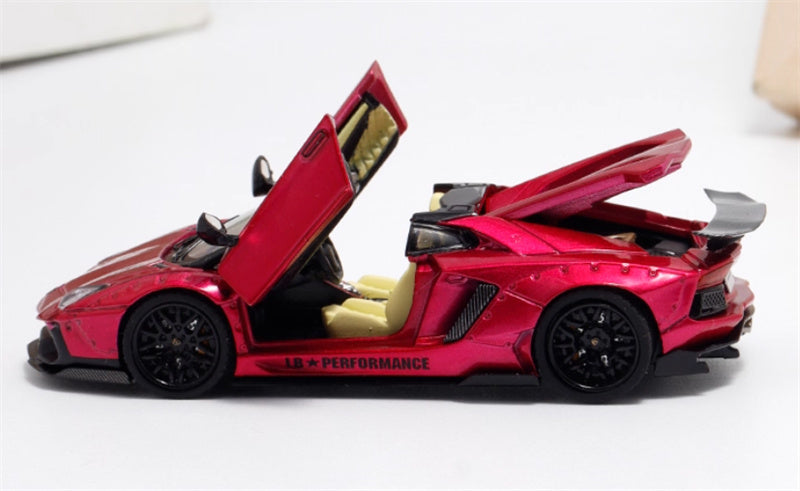 Rhino Model Lamborghini AVENTADOR LP700-4 LBWK Supercar Limited Edition 666PCS ONLY 1:64 Car Pre-built Model view3