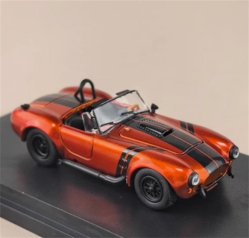 Fine Works&HM Ford Shelby 427 Cobra Orange Black Stripe Limited Edition 499PCS ONLY 1:64 car Pre-built Model view7