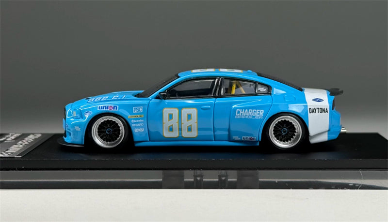 1:64 Dodge Charger Brawler Blue TimeMicro x PSC DESIGN DIECAST Civil Car Model