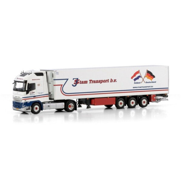 1:50 VOLVO J. STAM FH5 XL 4X2 REEFER TRAILER 3 AXLE WSI   DIECAST Model
