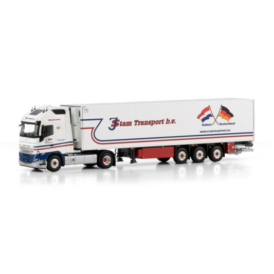 1:50 VOLVO J. STAM FH5 XL 4X2 REEFER TRAILER 3 AXLE WSI   DIECAST Model