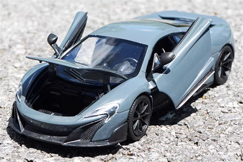 1:24 Mclaren 675LT supercar  grey  WELLY  DIECAST Car Model