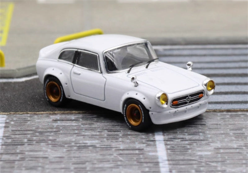 Mortal Honda S800 Limited Edition 499PCS ONLY white 1:64 Car Pre-built Model view5