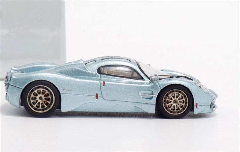 RHINO MODEL Pagani Utopia Ice Blue Supercar 1:64 car Pre-built Model view3
