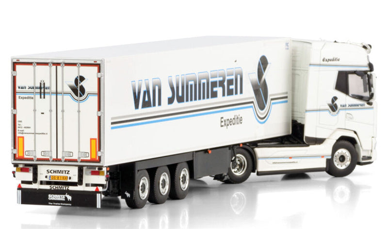 WSI DAF XG+ 4X2 REEFER TRAILER - 3 AXLE Van Summeren 1:50 Truck Pre-built Model