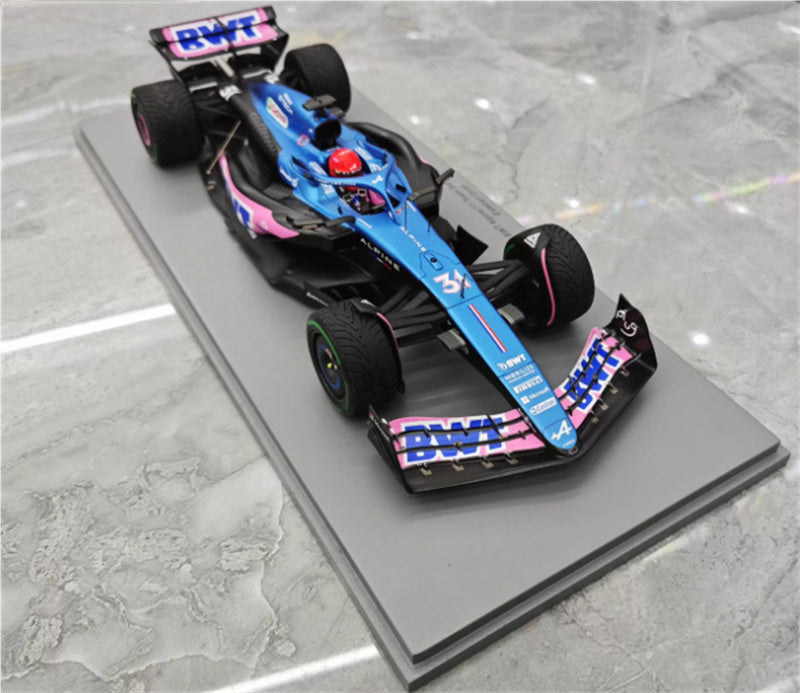 1:18 Alpine BWT A523 2023 Spark Monaco GP Resin Car Model view4