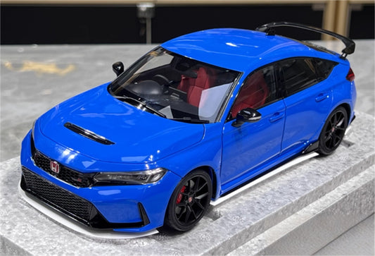 MOTORHELIX Honda Civic Type R FL5 Racing Blue Limited Edition 699PCS ONLY 1:18 Car Pre-built Model view1