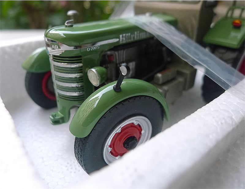 SCHUCO Hurlimann D 200 S Agricultural tractor army green 1:32 Truck Pre-built Model