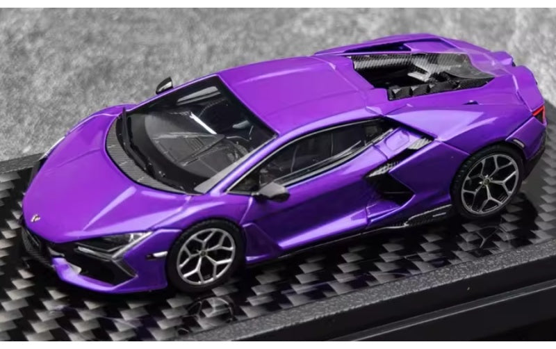 1:64 Lamborghini Revuelto Purple LCD MODELS DIECAST Car Model