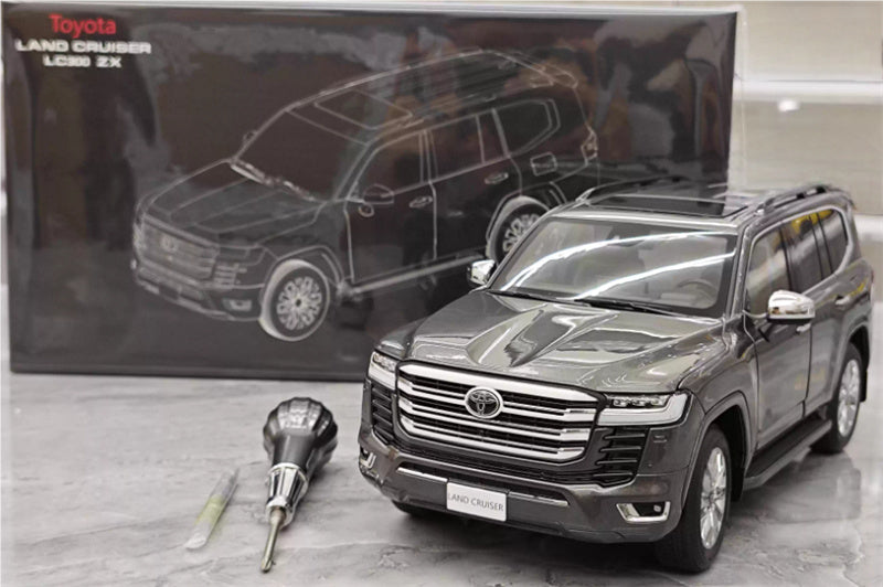 LCD-MODELS Toyota Land Cruiser LC300 ZX SUV grey 1:18 Car Pre-built Model view11