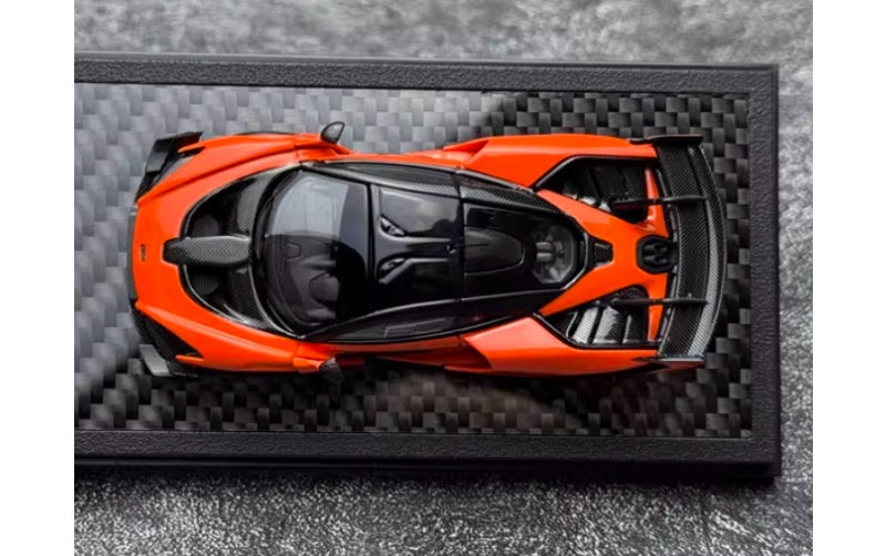 1:64 McLaren Senna GTR Papaya Orange LCD MODELS DIECAST Car Model