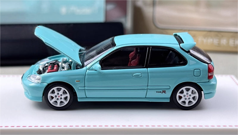 Focal Horizon Honda Civic EK9 Type-R 1st Generation Blue Limited Edition 999PCS ONLY 1:64 Car Pre-built Model view2