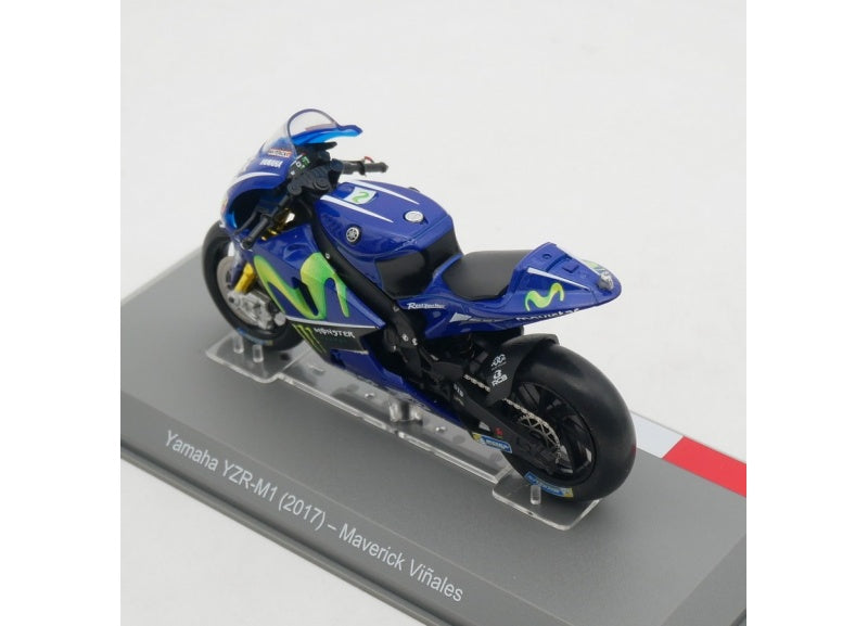 1:18 Yamaha YZR-M1 2017 Blue Maverick IXO  Diecast Motorcycle Model