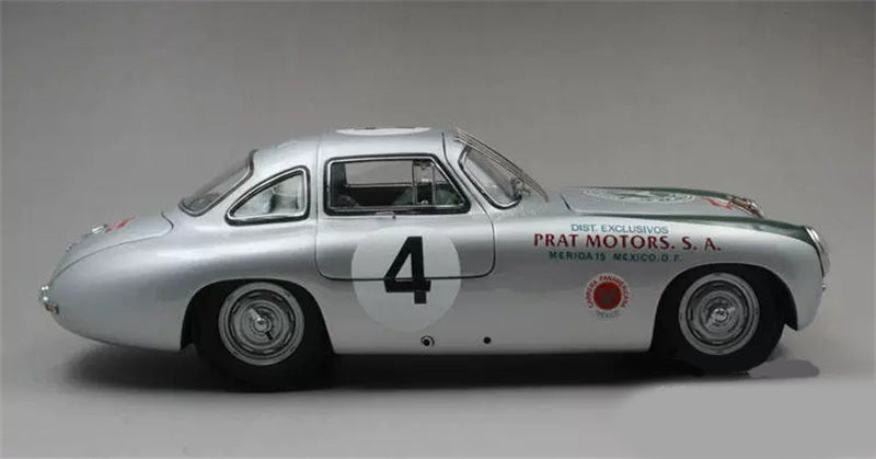 CMC Mercedes Benz 300SL W 194 Carrera Panamericana 1952 Silver #4 1/18 car Pre-a Model
