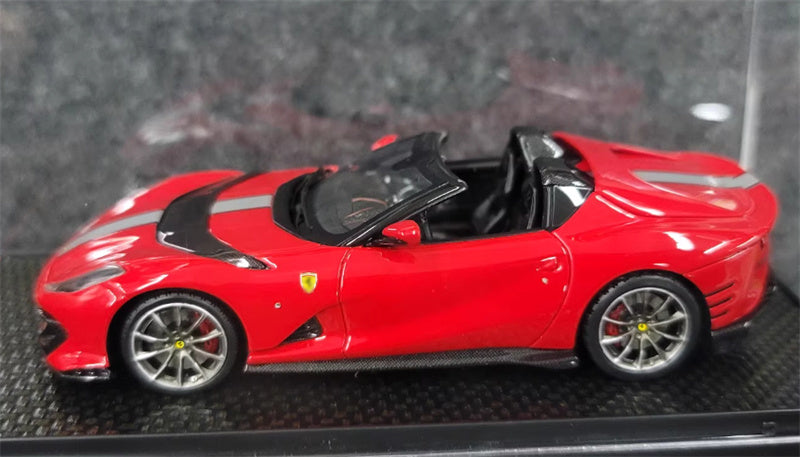 BBR MODELS Ferrari 812 competizione A red Silver stripe LTD 68PCS 1:43 Car Model view3