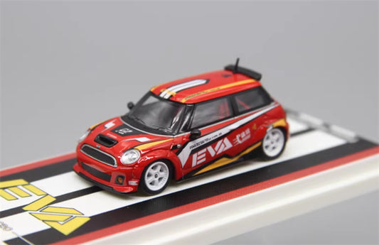1:64 MINI Cooper red EVA Machine No.2 TIMEMICRO w/ figure Limited Edition 999PCS ONLY DIECAST Civil Car Model