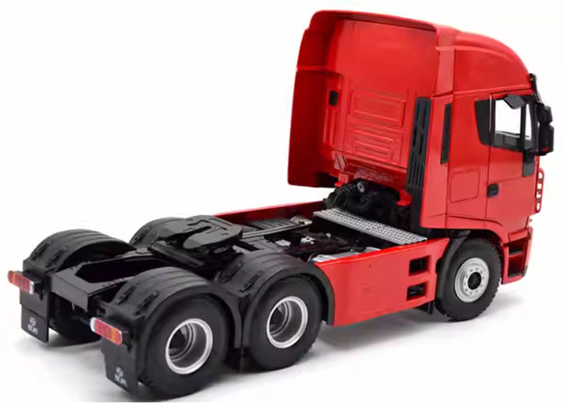 SAIC IVECO Hongyan GENLYON 380 Heavy Truck Tractor red 1:24 Truck Pre-built Model view4