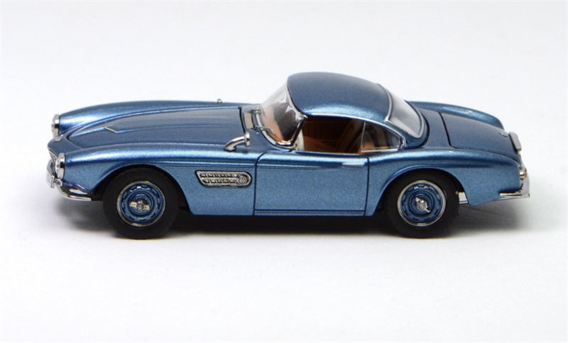 GFCC BMW 507 Roadster Retro Car 1957 Ice Blue Convertible hardtop 1:64 car Pre-built Model view3