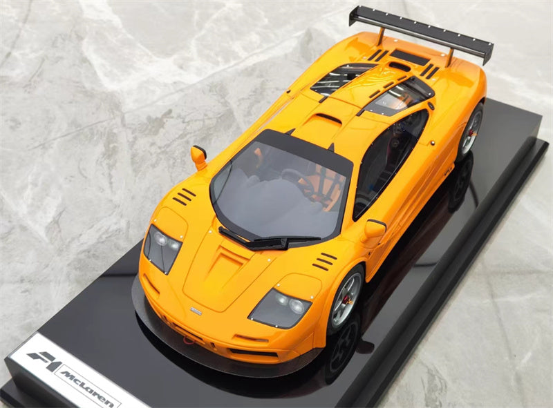 1:18 McLaren F1 GTR Orange Amalgam Resin Car Model view6