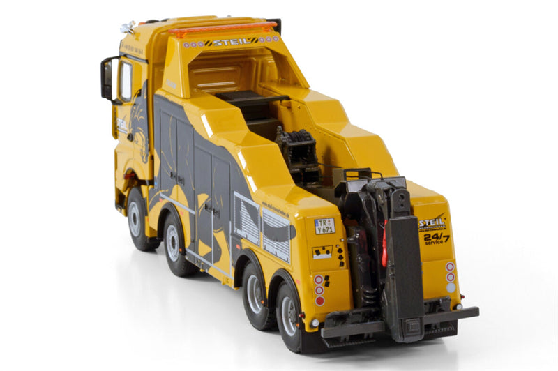 WSI MERCEDES BENZ AROCS MP4 STREAM SPACE 8X4 FALKOM Steil 1:50 DIECAST Truck