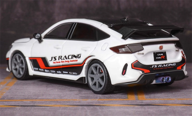 MOTORHELIX HONDA Civic Type R FL5 Racing White - red 1:64 Car Pre-built Model view3
