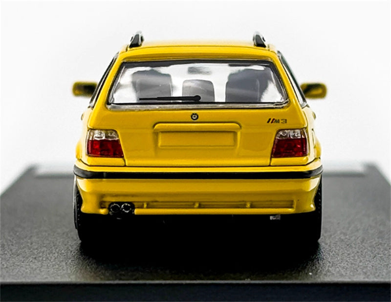 Mortal Third Generation BMW 3 Series E36 Four-Door Touring Yellow regular version Limited Edition 499PCS ONLY 1:64 Car Pre-built Model view6