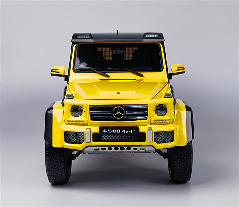 Almost Real Mercedes Benz G500 4X4 SUV Yellow 1:18 DIECAST CAR