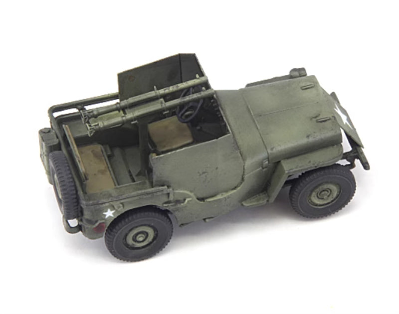 S-MODEL Willis Jeep Bazooka equipped 1:72 Tank Pre-built Model
