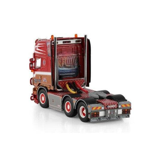 1:50 SCANIA MANUEL ROGL R6 6X2 WSI  Red DIECAST Model