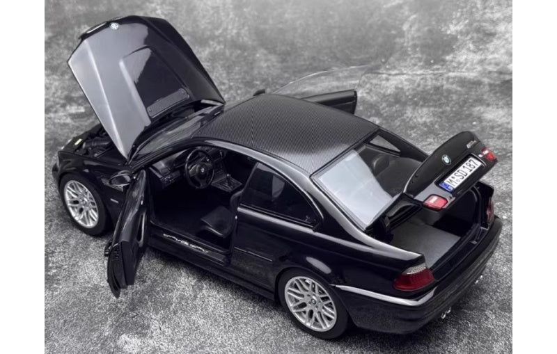 1:18 BMW M3 E46 CLS Norev Black Diecast Model view5