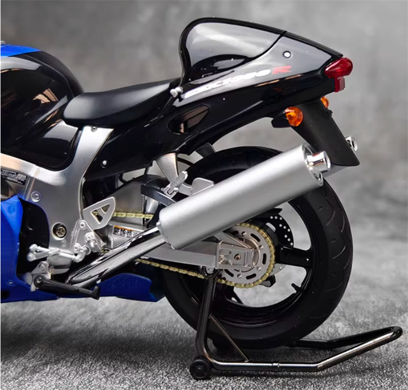 1:12 Suzuki GSX-1300R Hayabusa  blue-black  LCD MODELS  DIECAST motorcycle Model