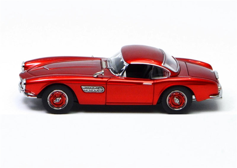 GFCC BMW 507 Roadster Retro Car 1957 Metallic Red Convertible hardtop 1:64 car Pre-built Model view2