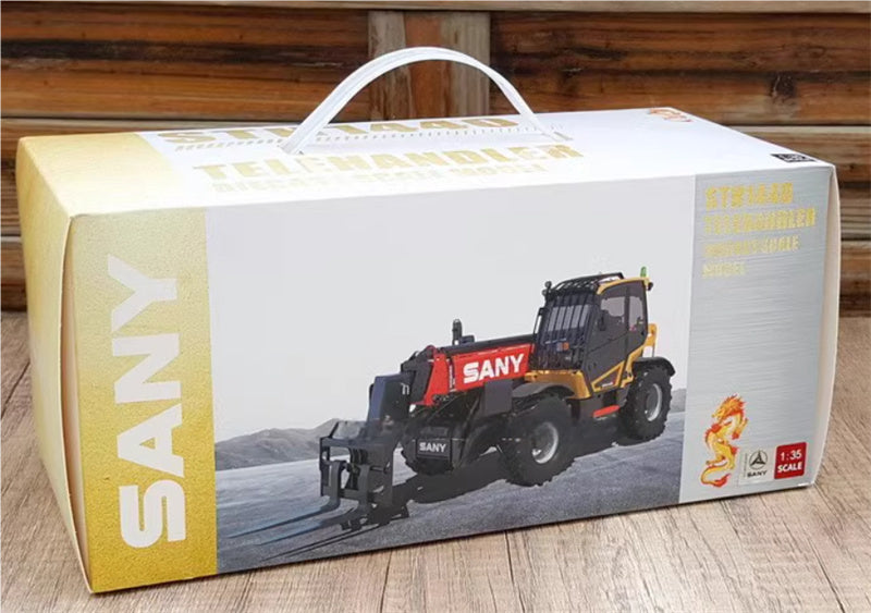 SANY STH1440 telescopic arm forklift Red 1:35 Truck Pre-built Model