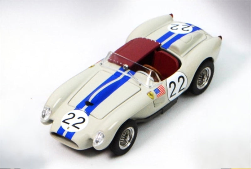 GFCC 1957 Ferrari 250 Testa Rossa Racing Gray White #22 LHD 1:64 car Pre-built Model view4